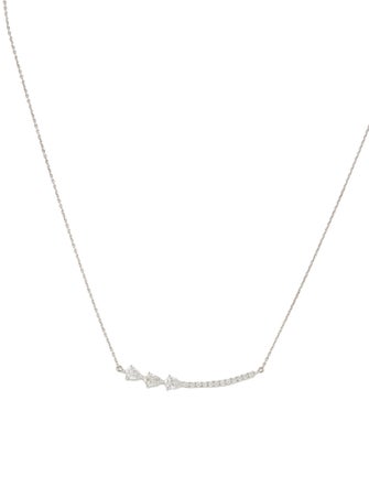 Necklace 14K Diamond Curve Pendant Necklace
