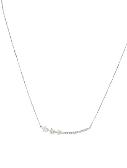 Necklace 14K Diamond Curve Pendant Necklace