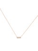 Necklace 14K Diamond Bar Pendant Necklace