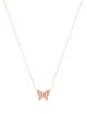 Necklace 14K Diamond Butterfly Pendant Necklace