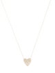 Necklace 14K Diamond Heart Pendant Necklace