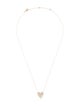 Necklace 14K Diamond Heart Pendant Necklace
