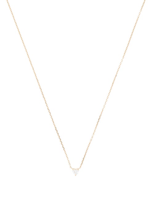 Necklace 14K Diamond Heart Pendant Necklace