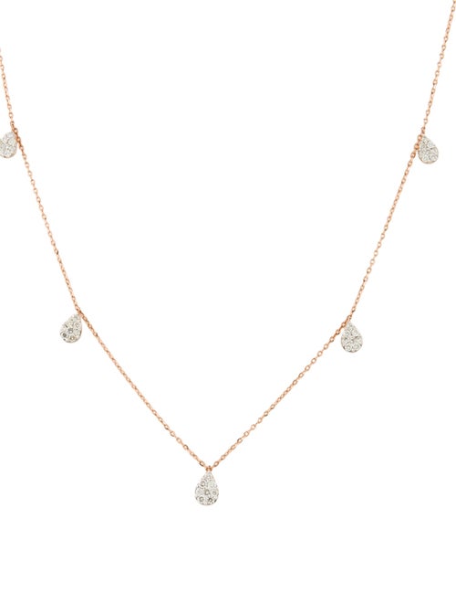Necklace 14K Diamond Station Necklace