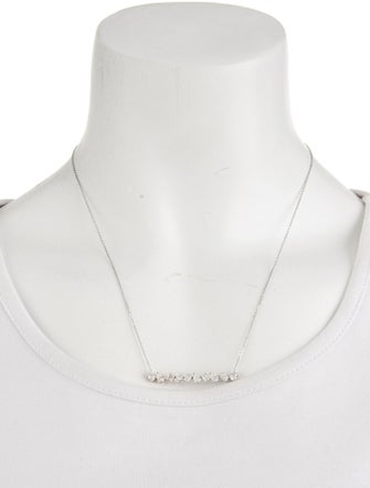 Necklace 14K 1.32ctw Diamond Bar Necklace