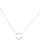 Necklace 18K Diamond Circle Pendant