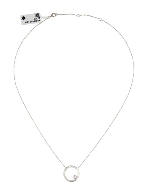 Necklace 18K Diamond Circle Pendant