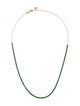 Necklace 14K Emerald Adjustable Choker Necklace