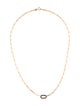 Necklace 14K Mother of Pearl Paperclip Link chainNecklace