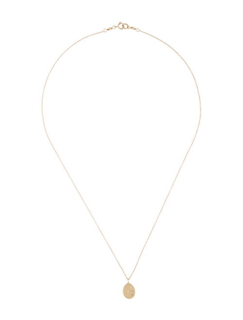 Necklace 14K Diamond Small Cherub Necklace