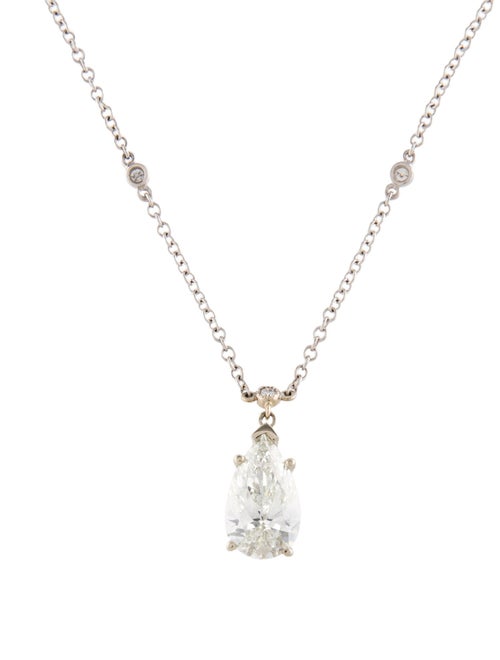 Necklace 18K 4.50ct Lab-Grown Diamond Pendant Necklace