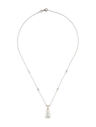 Necklace 18K 4.50ct Lab-Grown Diamond Pendant Necklace