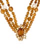 Necklace 14K Citrine & Pearl Bead Collar Necklace