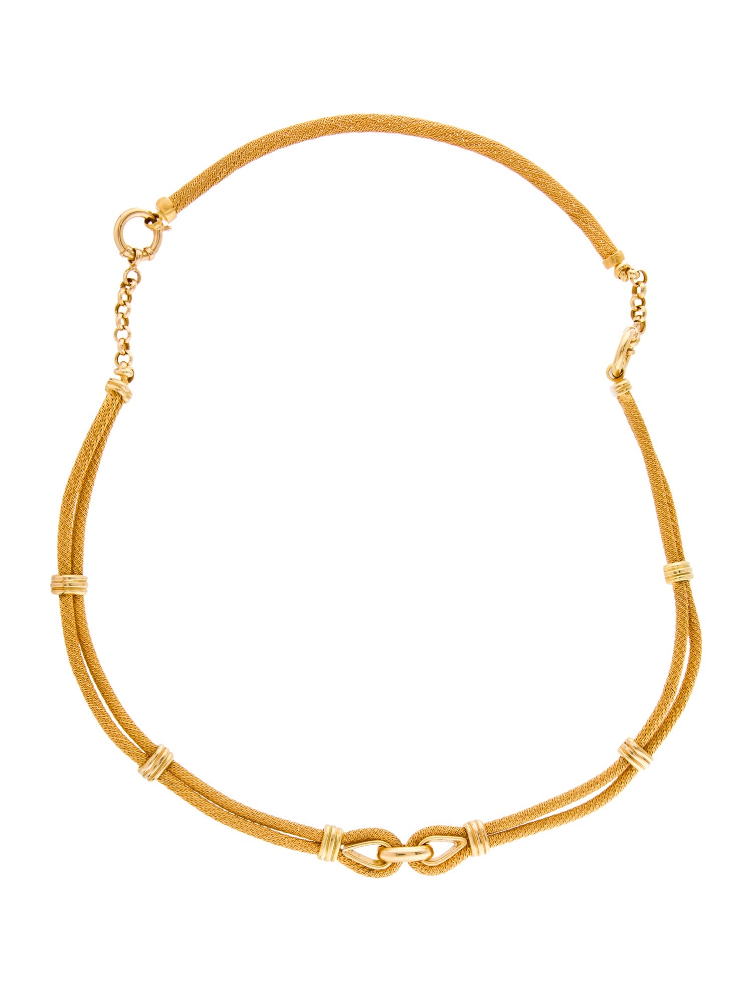 Necklace 18K Braided Collar