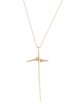 Necklace 14K Diamond Cross Pendant Necklace
