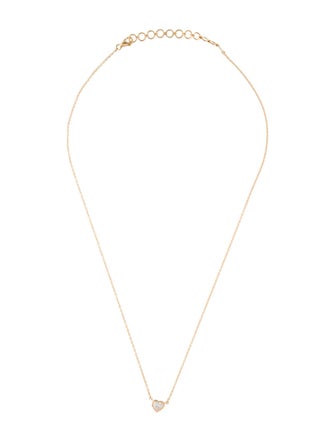 Necklace 18K Diamond Heart Pendant Necklace