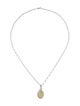 Necklace 14K 4.55ct Opal & DIamond Pendant Necklace