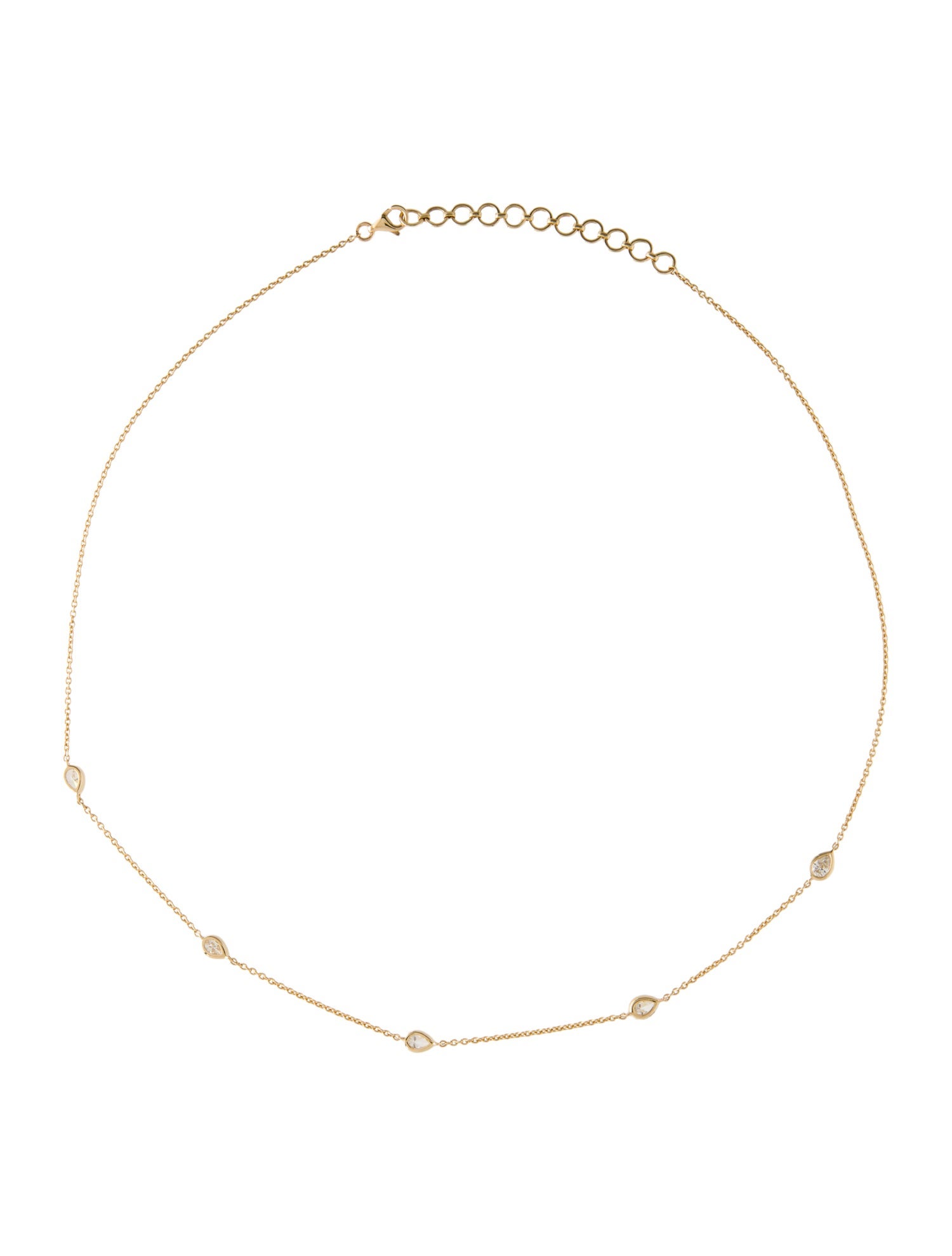 Necklace 14K Diamond Station