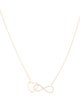 Necklace 14K Diamond Infinity Heart Pendant Necklace