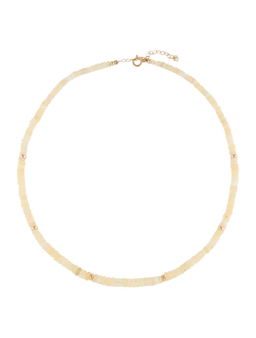 Necklace 14K Graduated Opal Bead Necklace