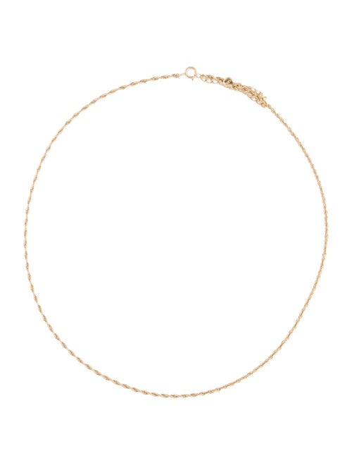Necklace 14K Rope Chain Necklace