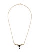 Necklace 14K Sapphire & Diamond Pendant Necklace