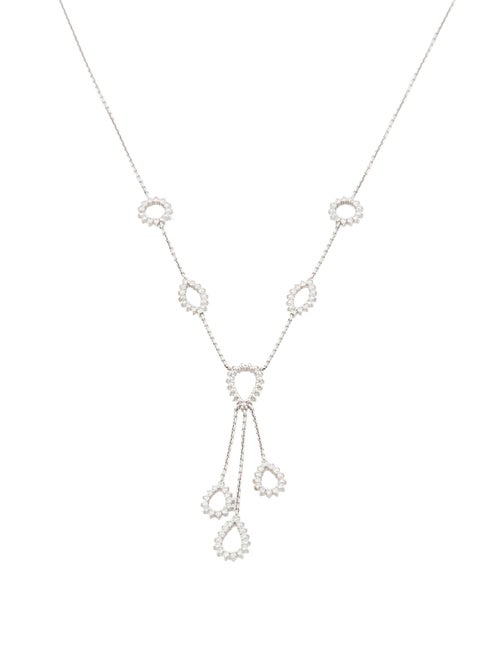 Necklace 18K Diamond Lavalier Necklace