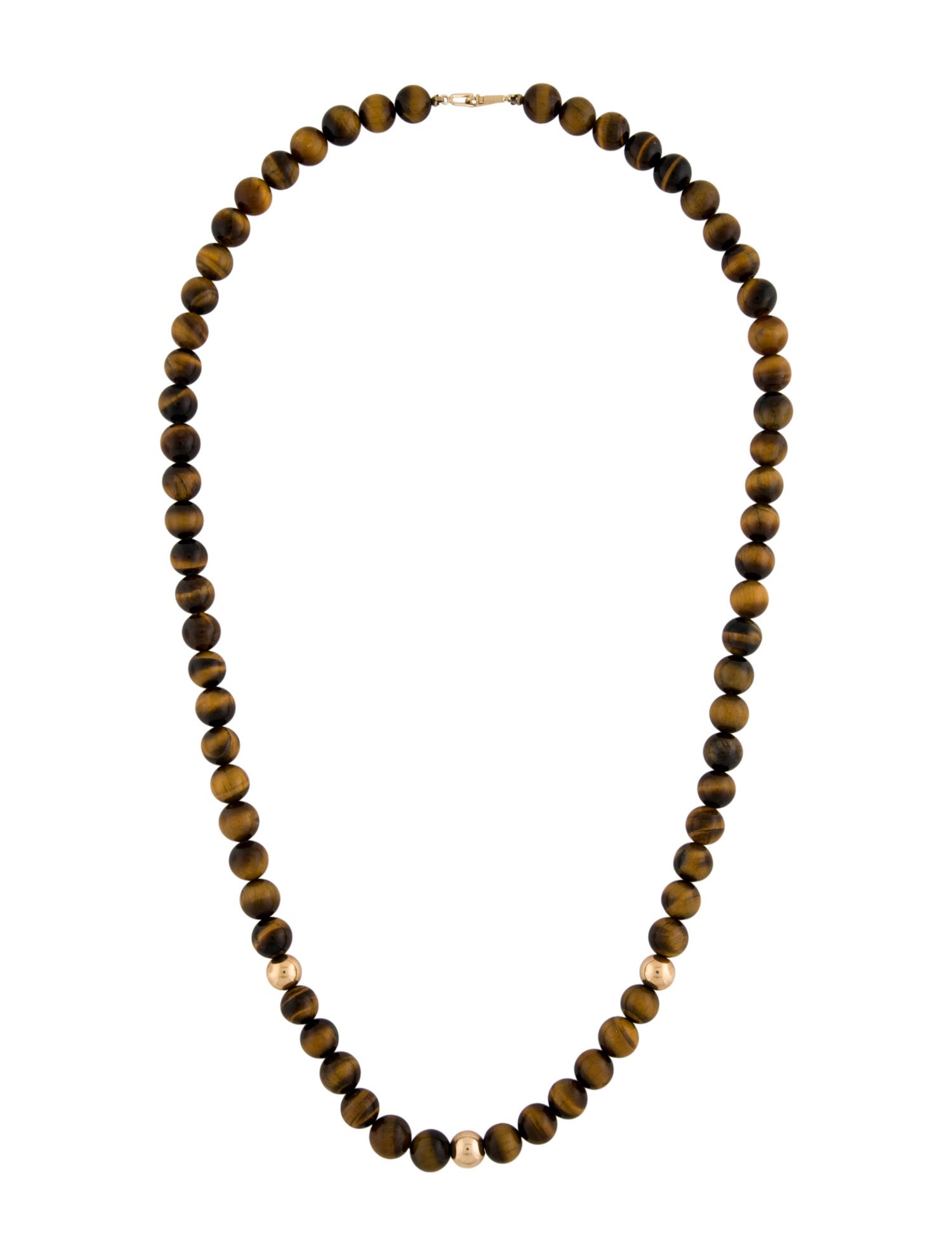 Necklace 14K Tiger's Eye Bead
