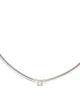 Necklace 14K 1.07ct Diamond Solitaire Collar Necklace