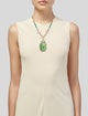 Necklace 14K Jadeite & Diamond Pendant Necklace