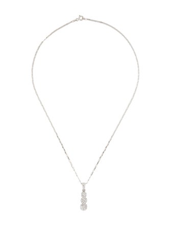 Necklace 14K Diamond Pendant w/ 18K Chain Necklace