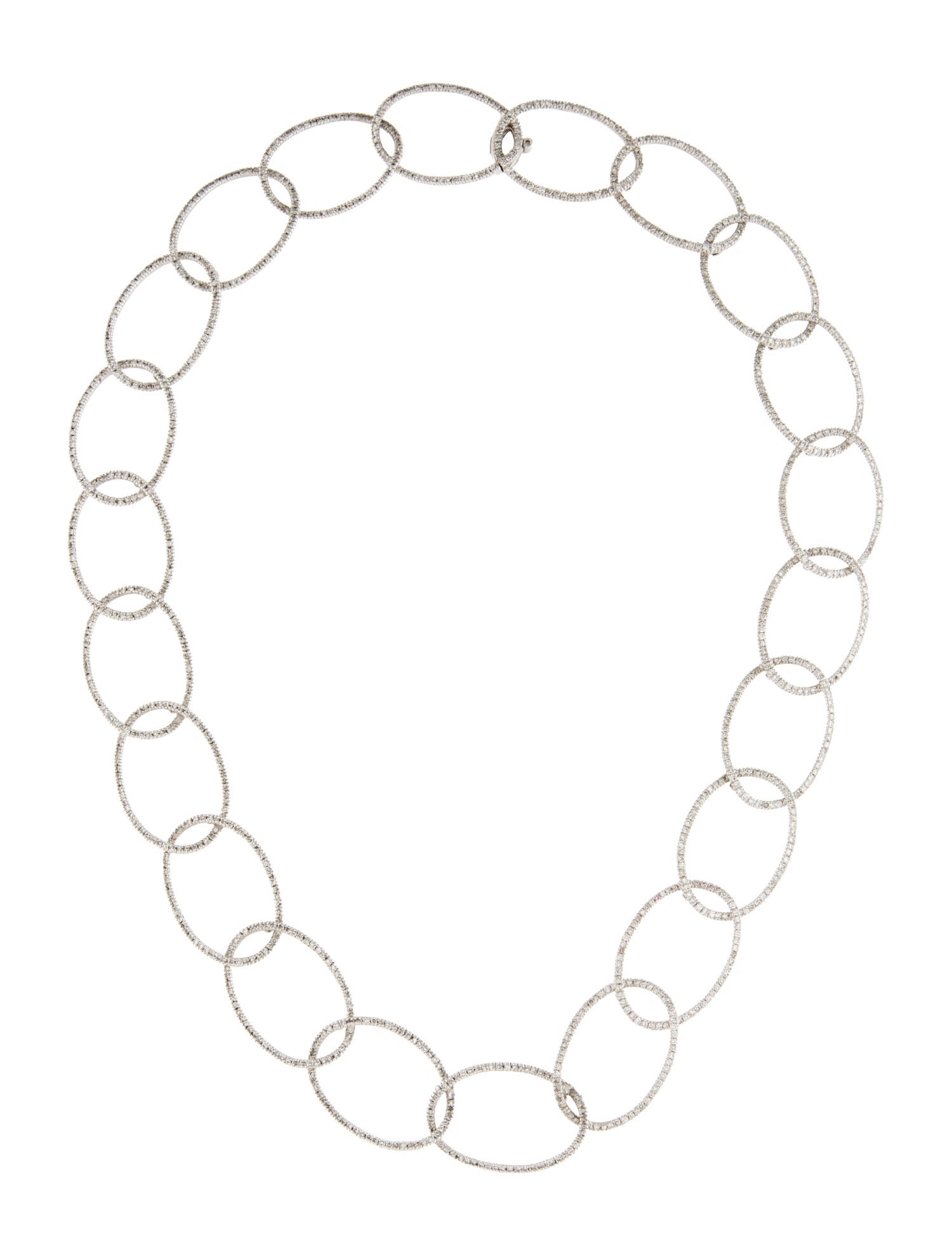 Necklace 18K 5.89ctw Diamond Collar