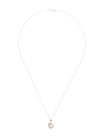 Necklace 14K Diamond Circle Pendant Necklace