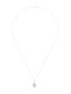 Necklace 14K Diamond Circle Pendant Necklace