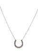 Necklace 14K Diamond Horseshoe Pendant Necklace