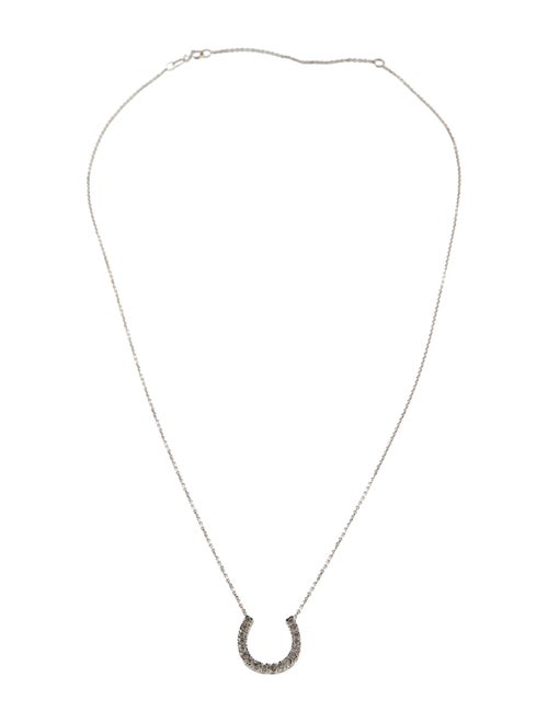 Necklace 14K Diamond Horseshoe Pendant Necklace