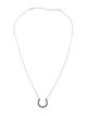 Necklace 14K Diamond Horseshoe Pendant Necklace