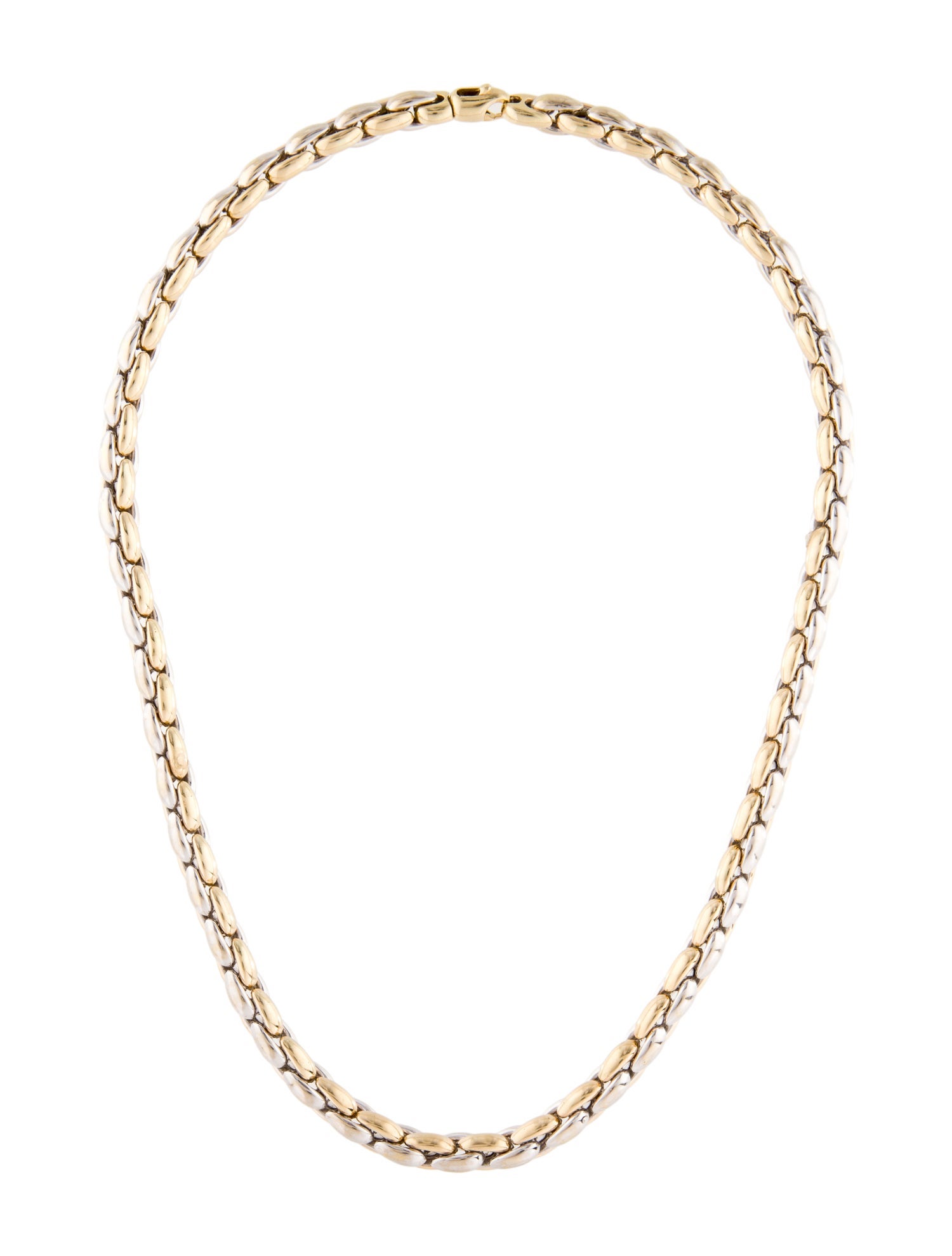 Necklace 14K Two-Tone Chain Necklace