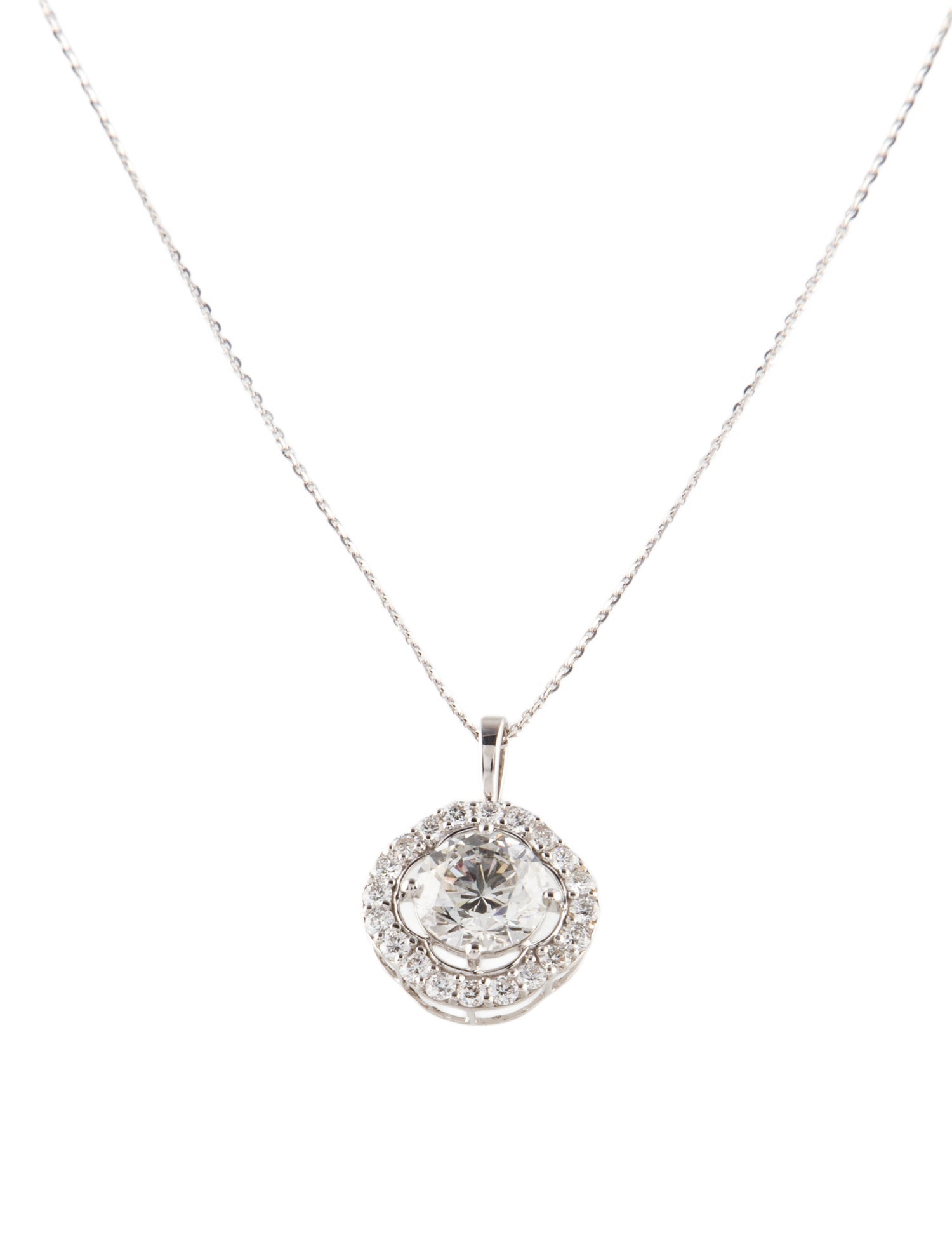Necklace 14K 2.73ctw Lab-Grown Diamond Pendant
