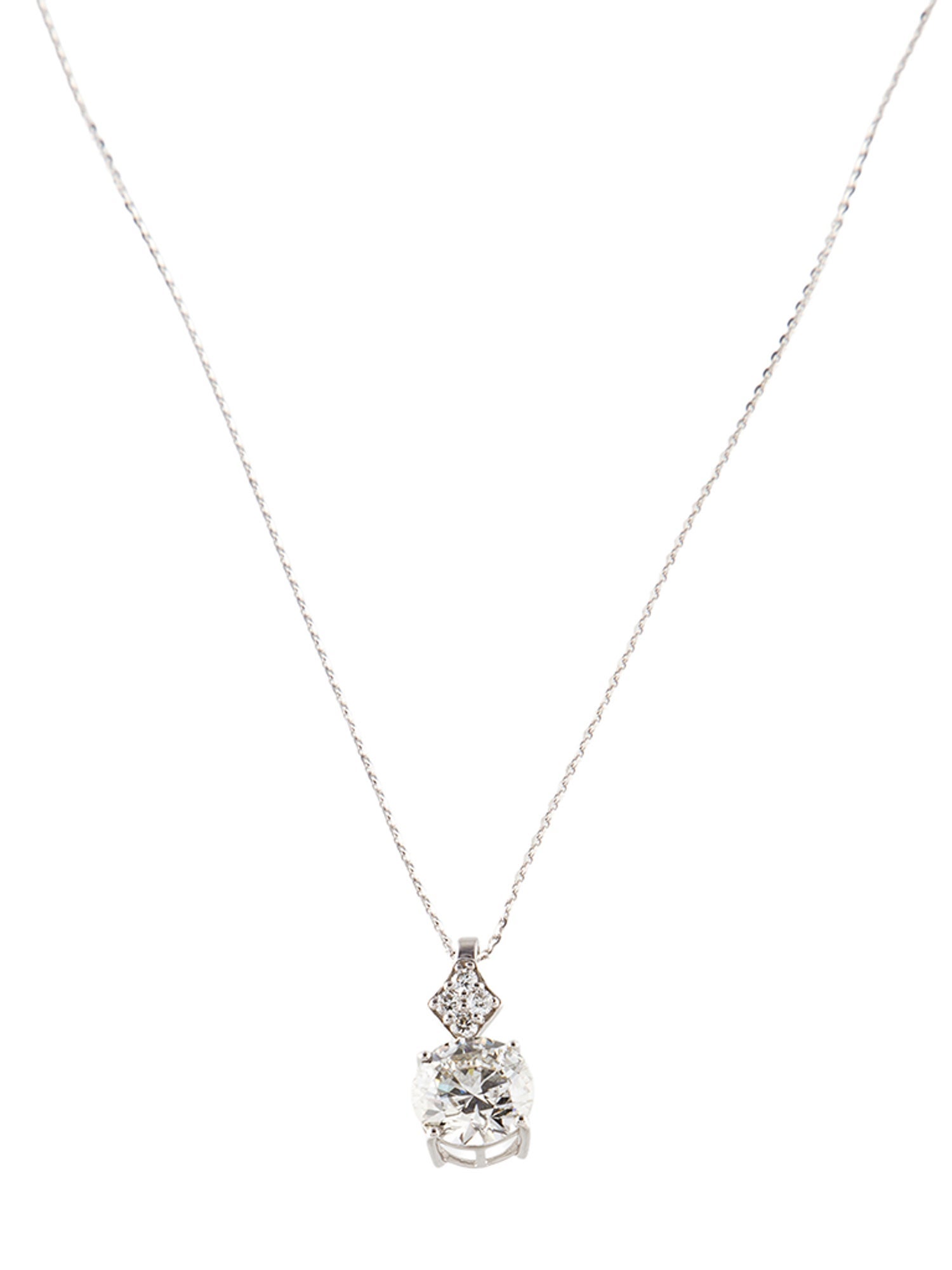 Necklace 14K 2.19ctw Lab-Grown Diamond Pendant