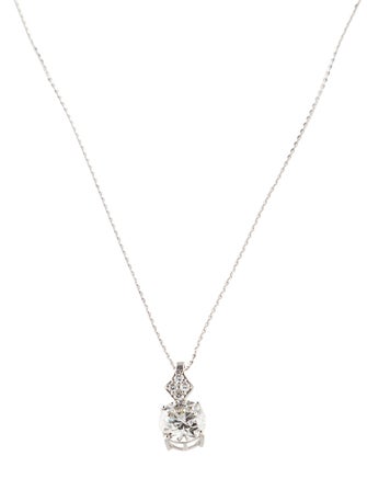Necklace 14K 2.19ctw Lab-Grown Diamond Pendant Necklace