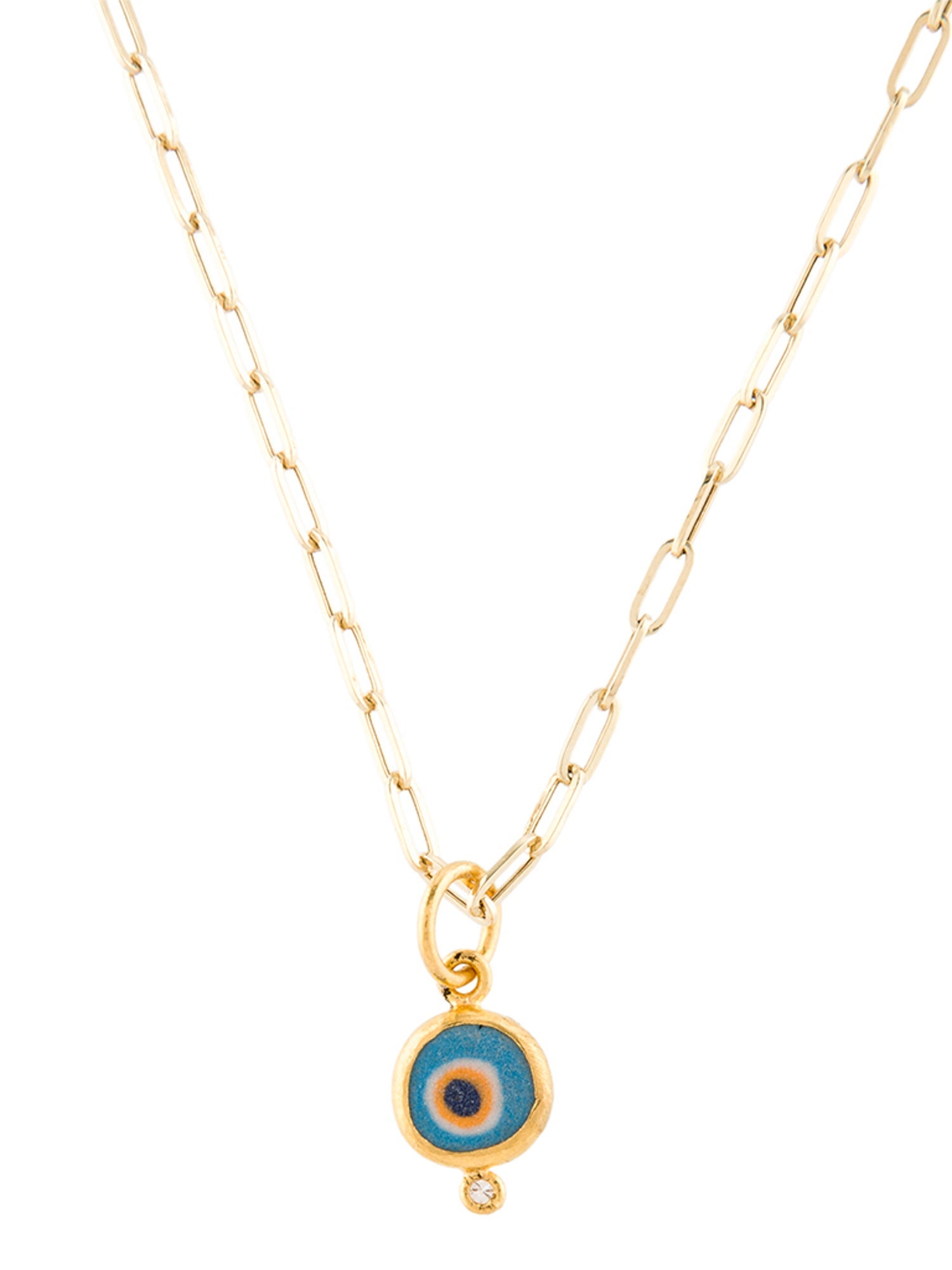 Necklace Diamond Evil Eye Pendant Chain