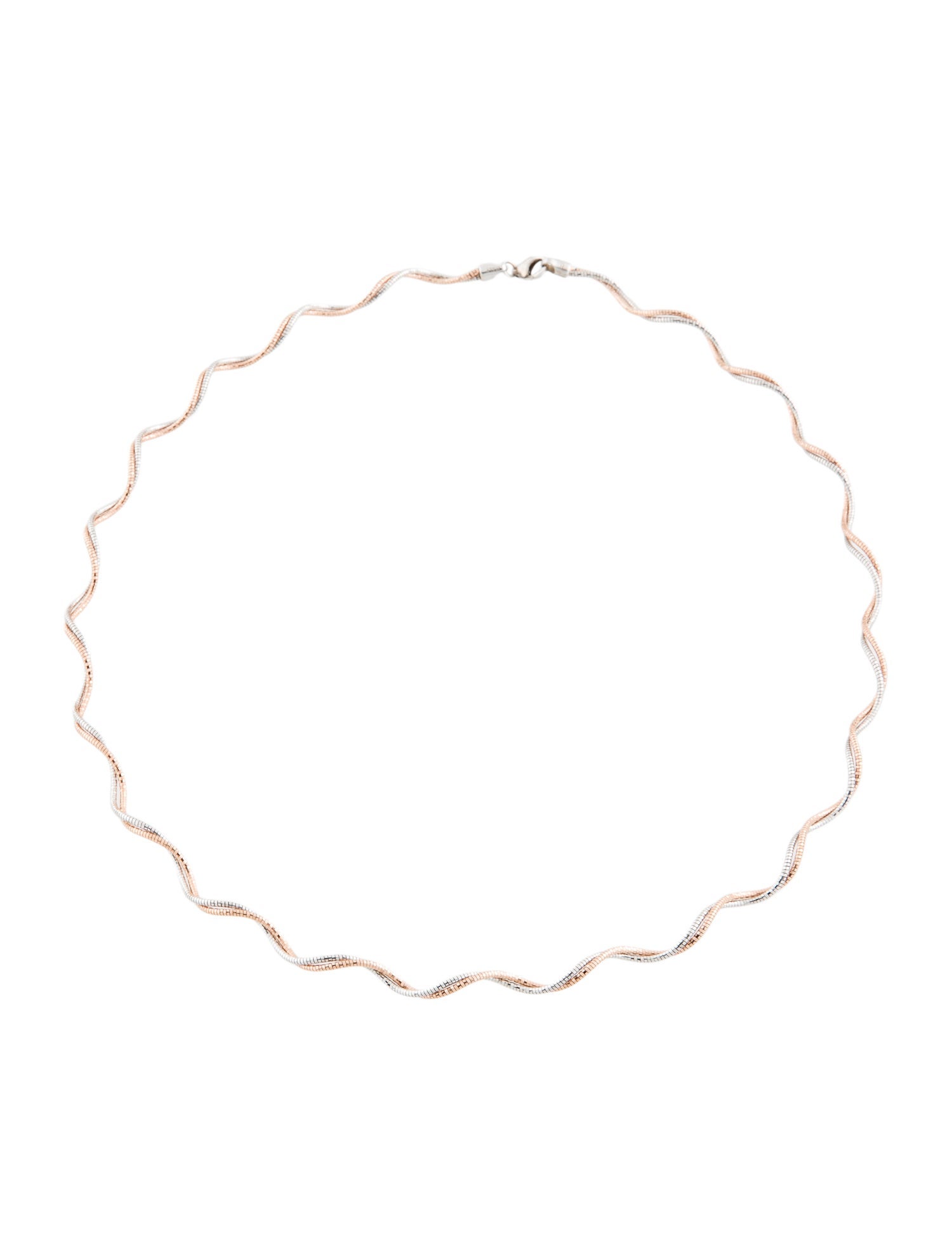 Necklace 14K Two-Tone Twist Sparkle Chain