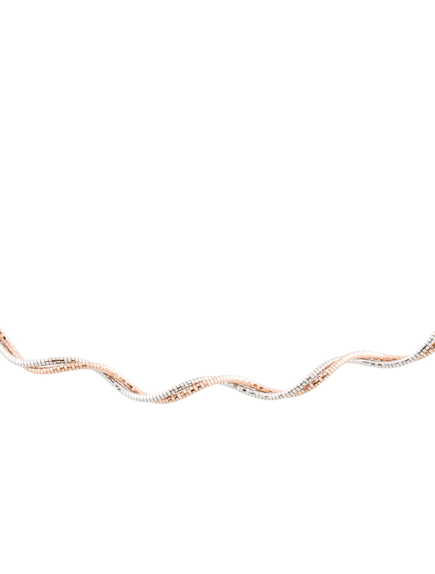 Necklace 14K Two-Tone Twist Sparkle Chain