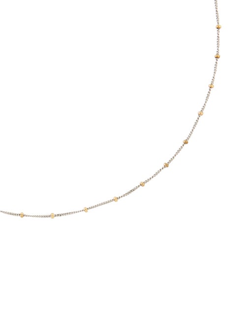 Necklace 14K Two-Tone Bead Chain Necklace