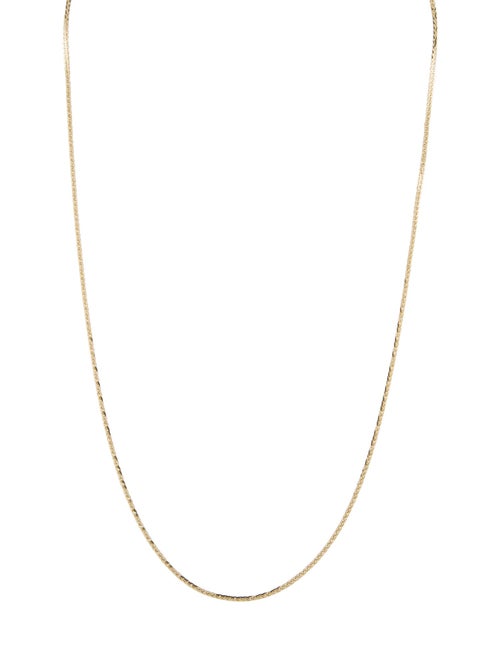Necklace 14K Wheat Chain Necklace