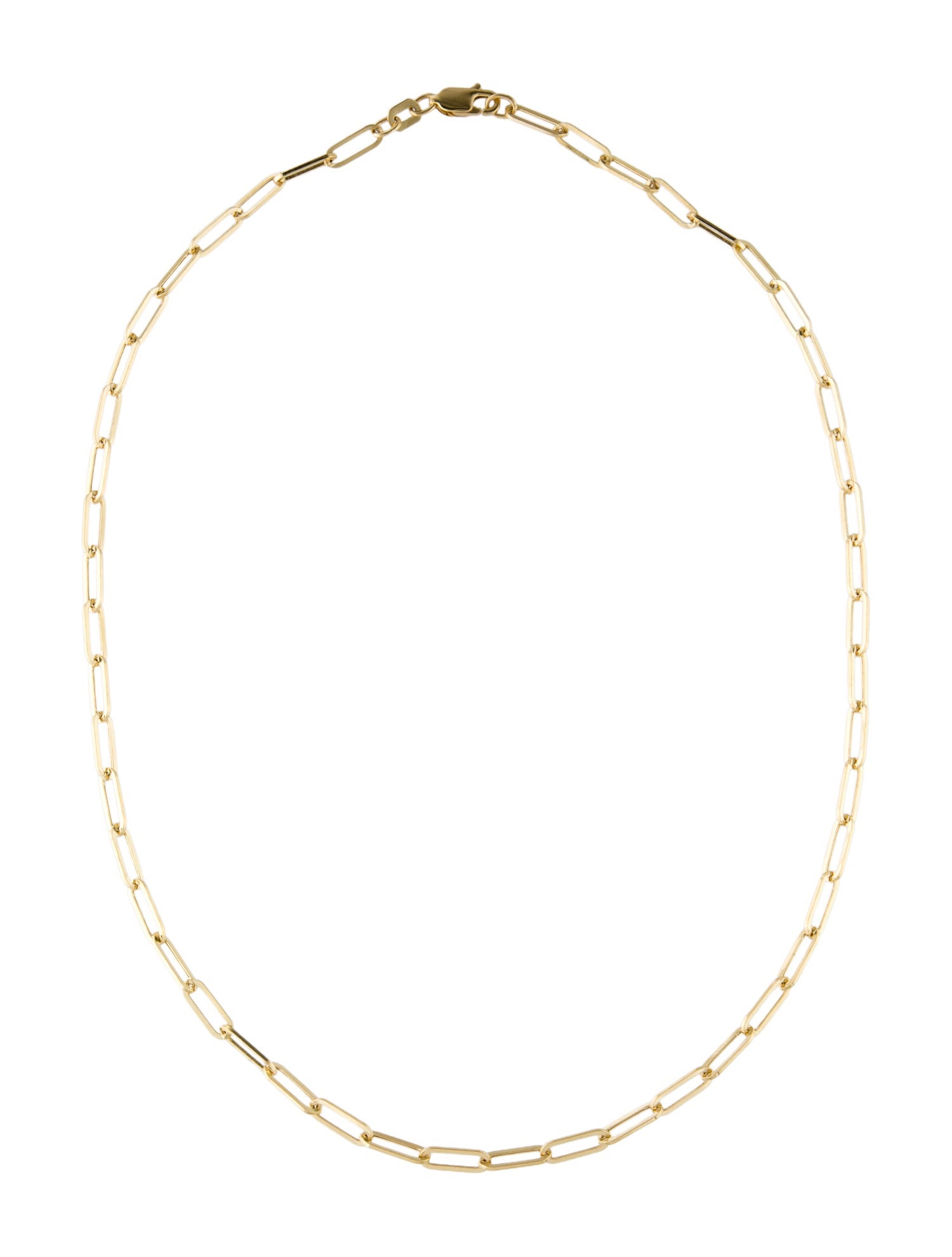 Necklace 14K Paperclip Link Chain