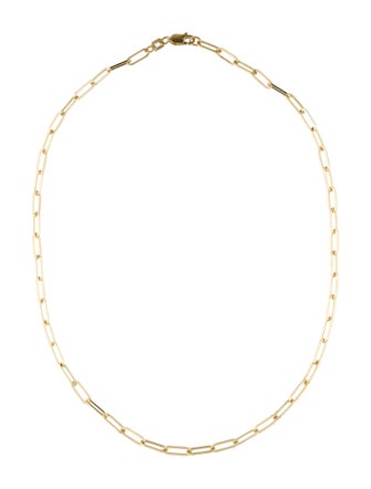 Necklace 14K Paperclip Link Chain Necklace