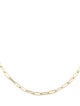 Necklace 14K Paperclip Link Chain Necklace