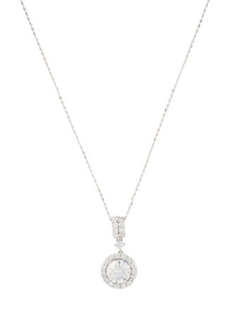 Necklace 14K 2.20ctw Lab-Grown Diamond Pendant Necklace